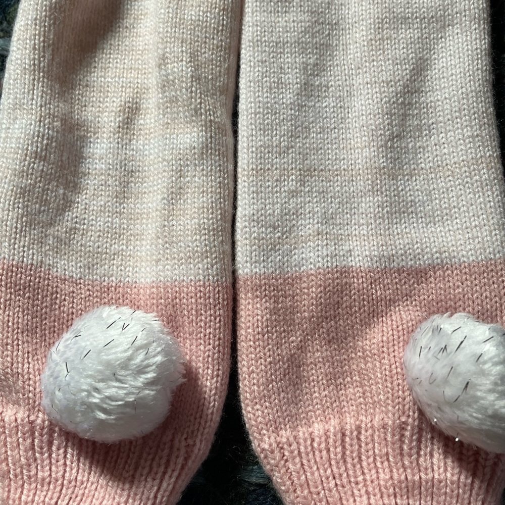 Little girl sweater leg warmers.